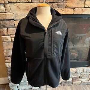 North Face Denali Black Polartec Fleece Hoodie Womens size M